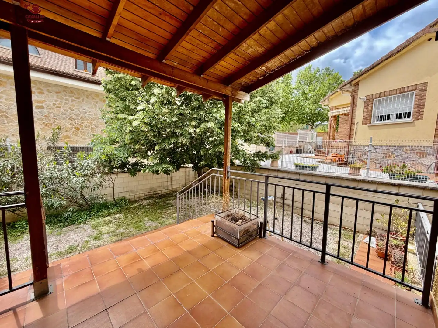 Terraza de Casa o chalet en venta en Guadarrama con Calefacción, Jardín privado y Terraza