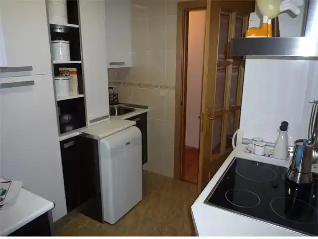 Kitchen of Flat for rent in Hontanares de Eresma  with Parquet flooring, Furnished and Oven