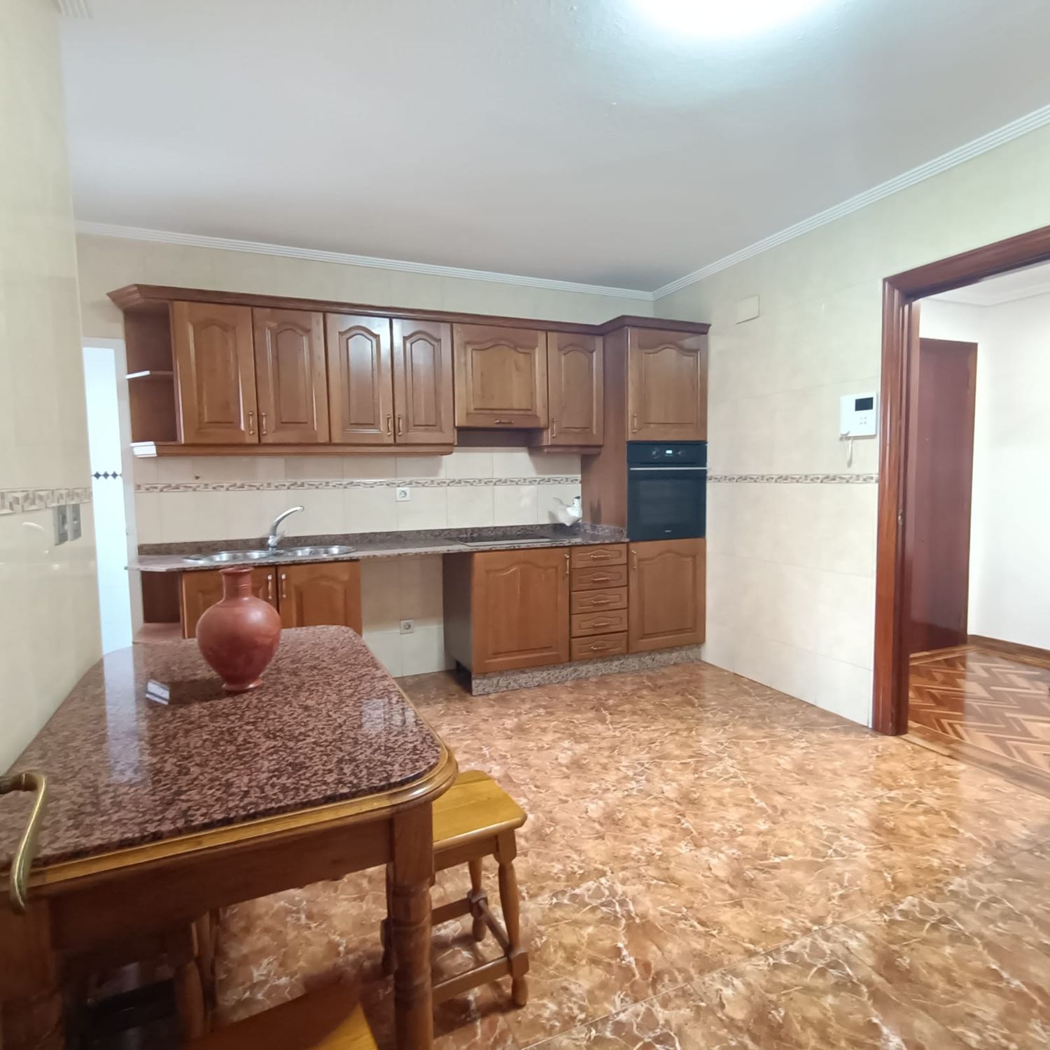 Kitchen of Flat for sale in Gijón   with Heating, Terrace and Storage room