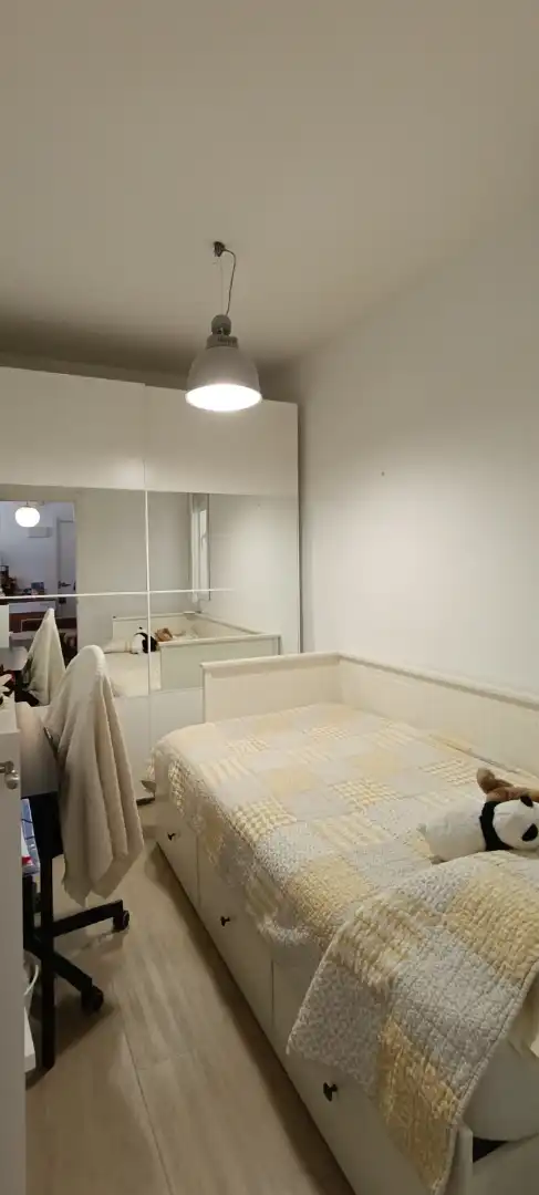 Schlafzimmer von Wohnung zur Miete in Madrid mit Klimaanlage, Heizung und Möbliert