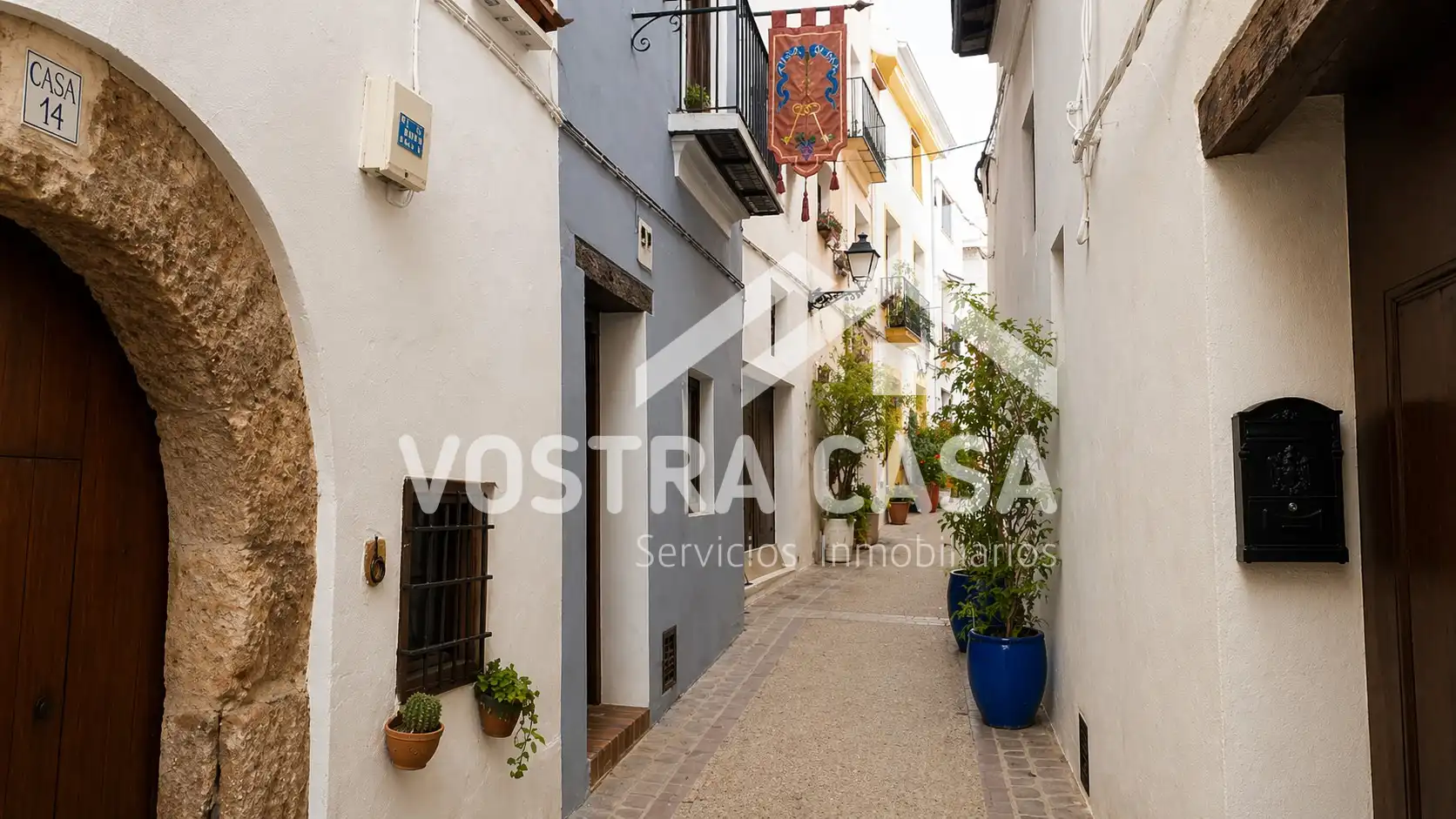 Exterior view of Detached homes for sale in Requena  with Air Conditioner and Heating