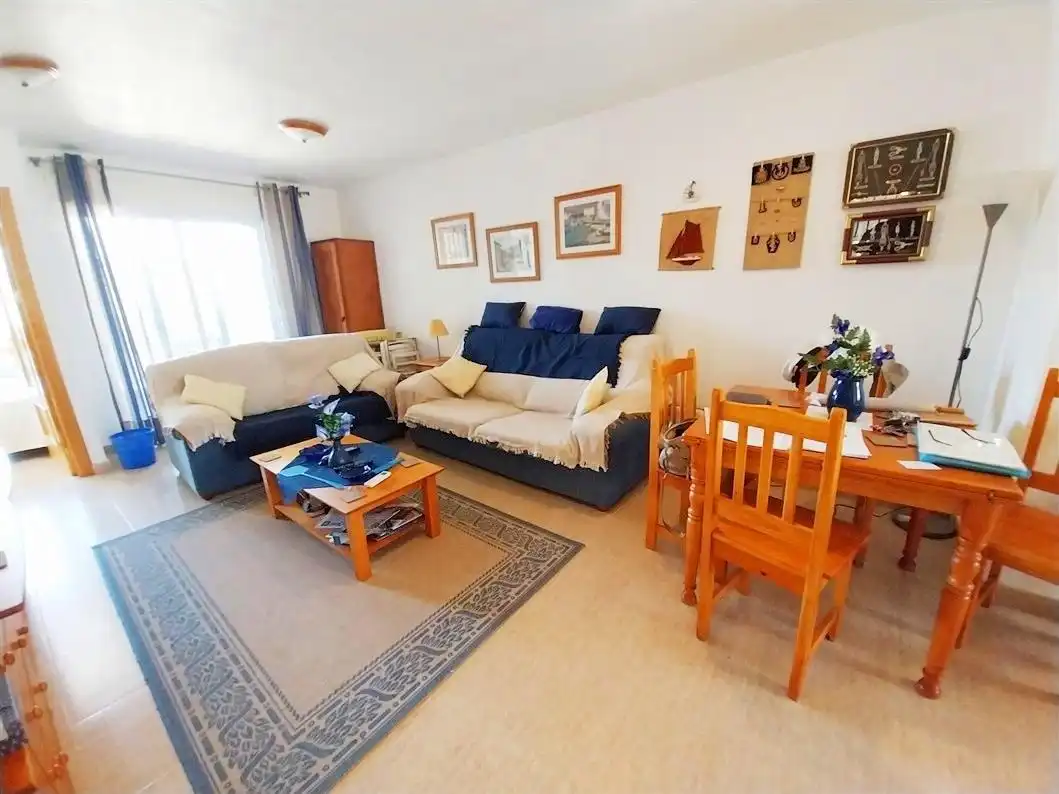 Sala de estar de Apartamento en venta en Mazarrón con Aire acondicionado, Jardín privado y Terraza
