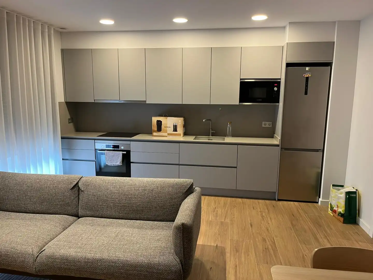 Kitchen of Flat for rent in Vic  with Heating, Private garden and Parquet flooring