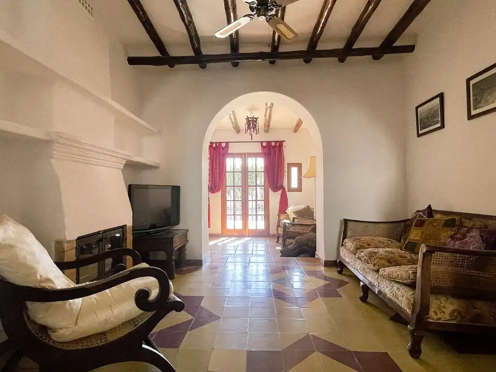 Sala d'estar de Casa o xalet en venda en Mojácar amb Aire condicionat, Jardí privat i Terrassa