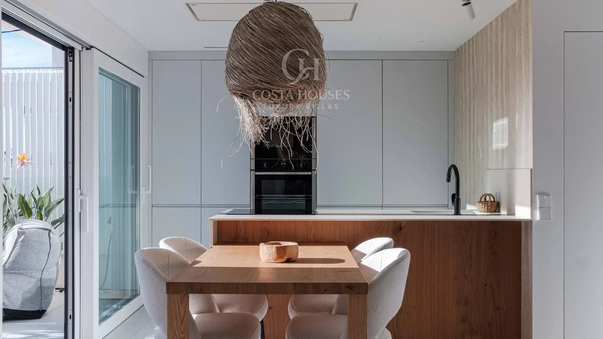 Cocina de Ático en venta en Jávea / Xàbia con Aire acondicionado, Calefacción y Jardín privado