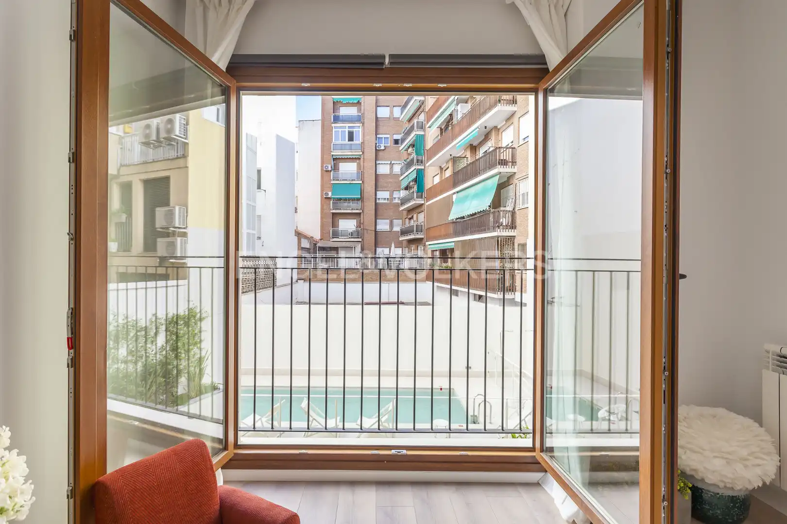 Terraza de Piso de alquiler en Madrid con Aire acondicionado, Calefacción y Jardín privado