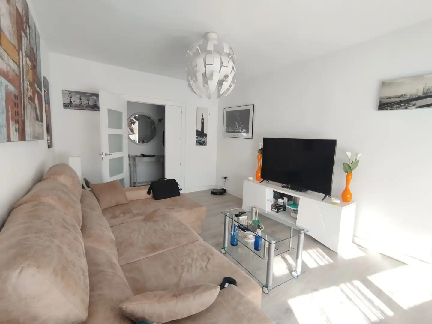 Sala de estar de Piso en venta en Tomelloso con Aire acondicionado, Terraza y Balcón
