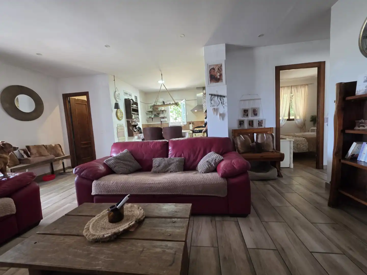 Sala de estar de Finca rústica en venta en Cártama con Aire acondicionado, Jardín privado y Terraza
