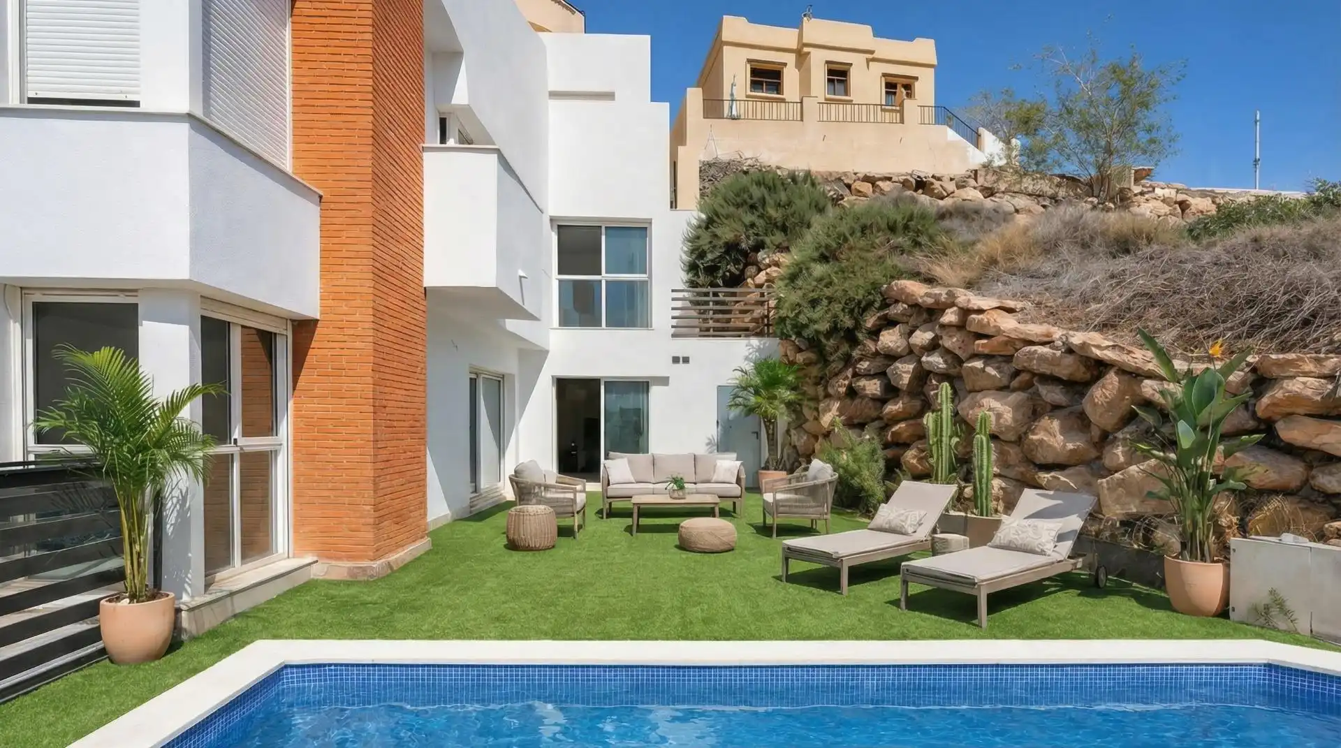 Terraza de Casa o chalet en venta en Vícar con Terraza y Piscina comunitaria