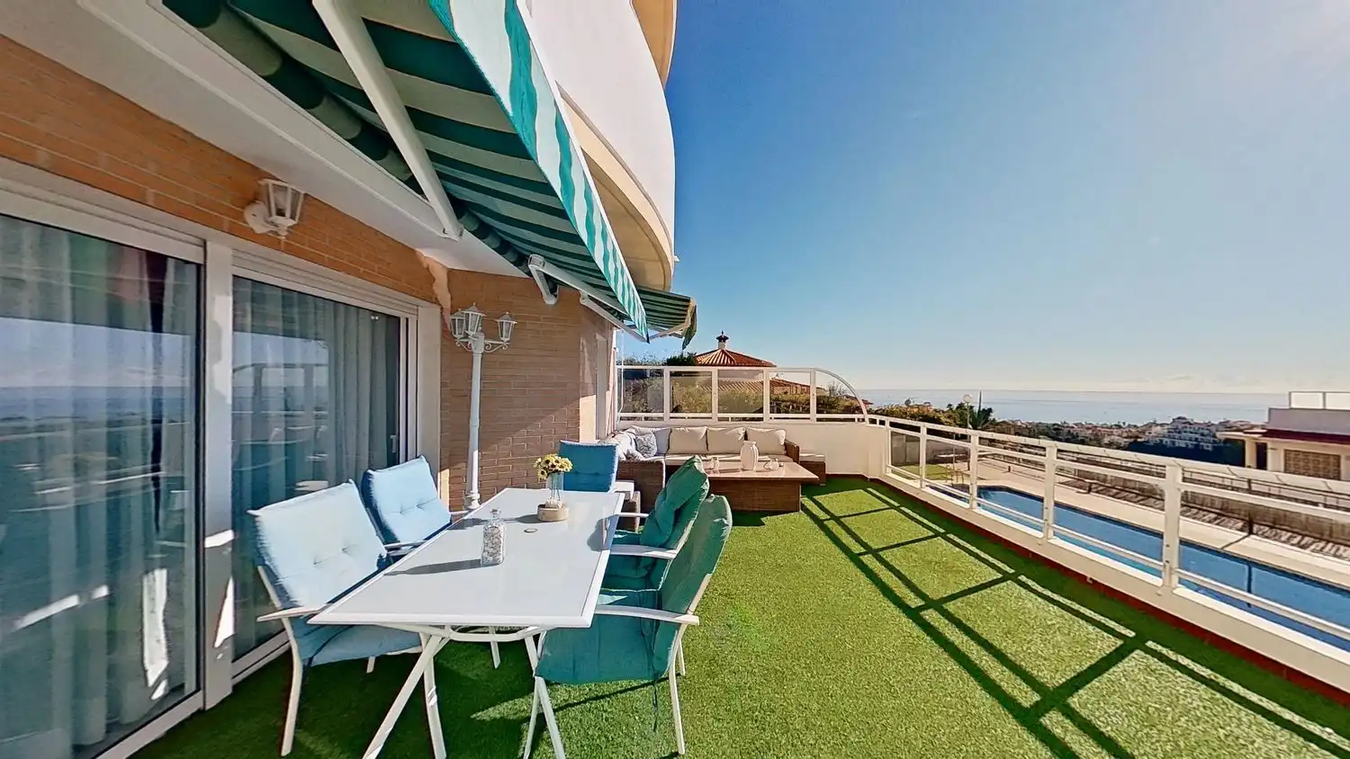 Terrace of Flat for sale in Rincón de la Victoria  with Air Conditioner, Private garden and Terrace