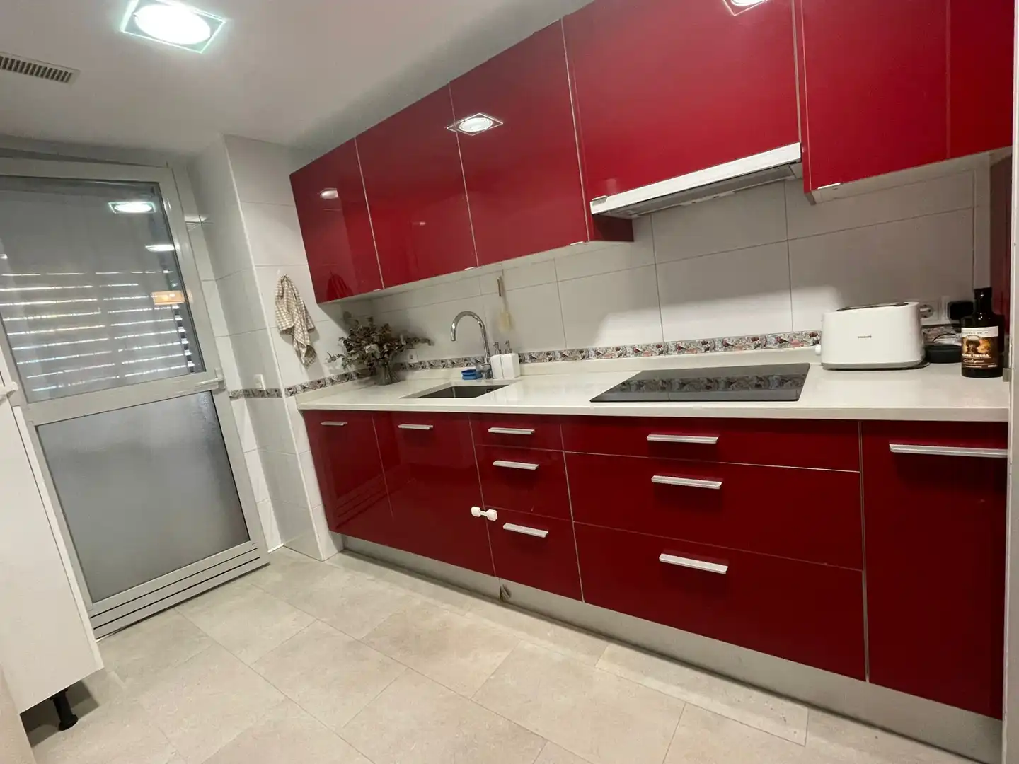 Kitchen of Flat for rent in Madrid  with Air Conditioner, Heating and Private garden