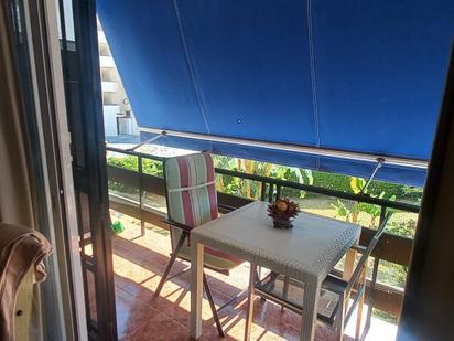 Terrace of Flat to rent in Torremolinos  with Air Conditioner and Swimming Pool