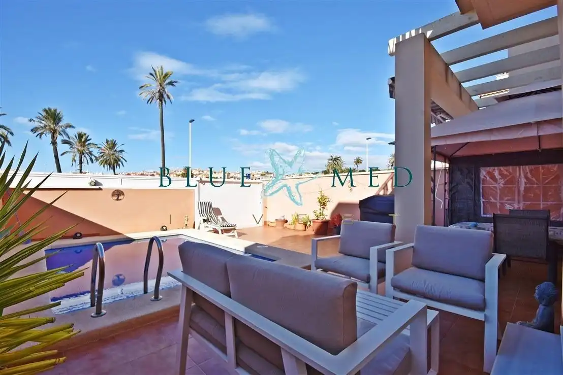 Terrasse von Haus oder Chalet zum Verkauf in Mazarrón mit Klimaanlage, Terrasse und Schwimmbad