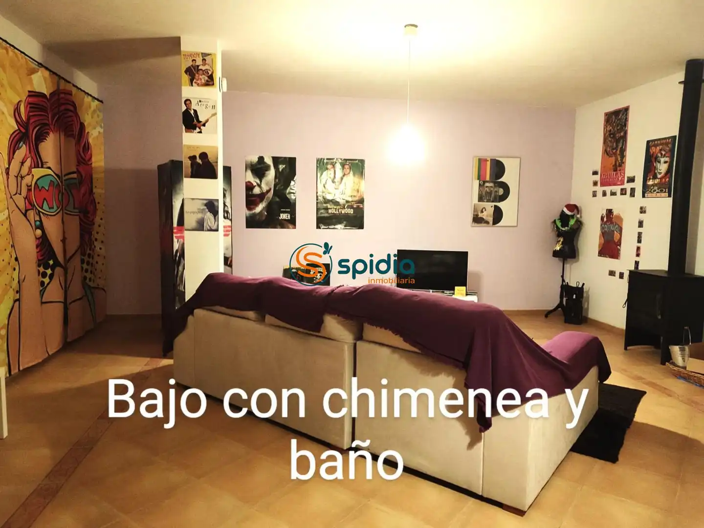 Sala de estar de Finca rústica en venta en Lorca con Jardín privado, Parquet y Terraza