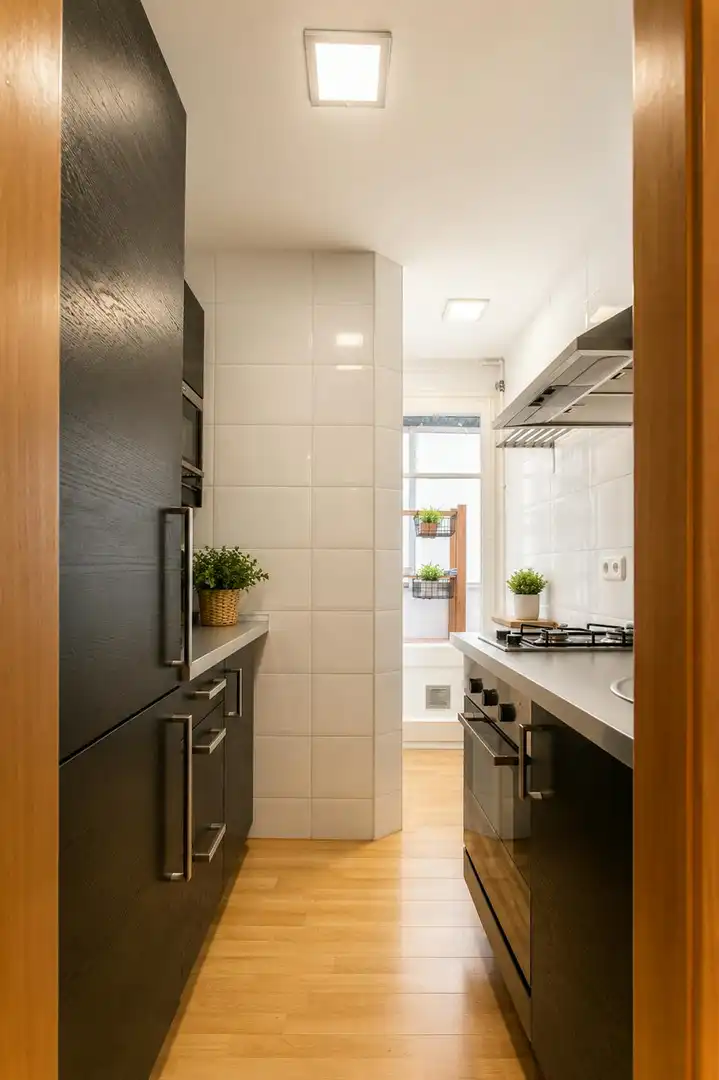 Kitchen of Flat for rent in Barcelona  with Air Conditioner, Heating and Furnished