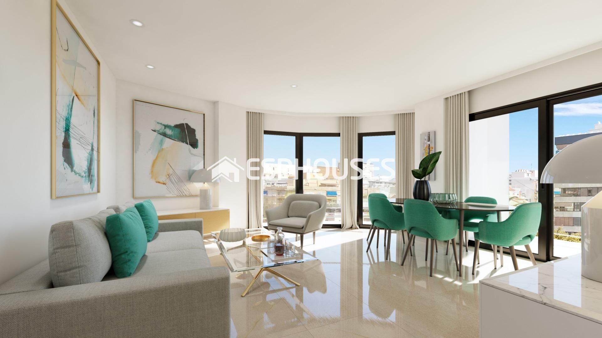 Living room of Apartment for sale in Alicante / Alacant  with Terrace, Balcony and Community pool