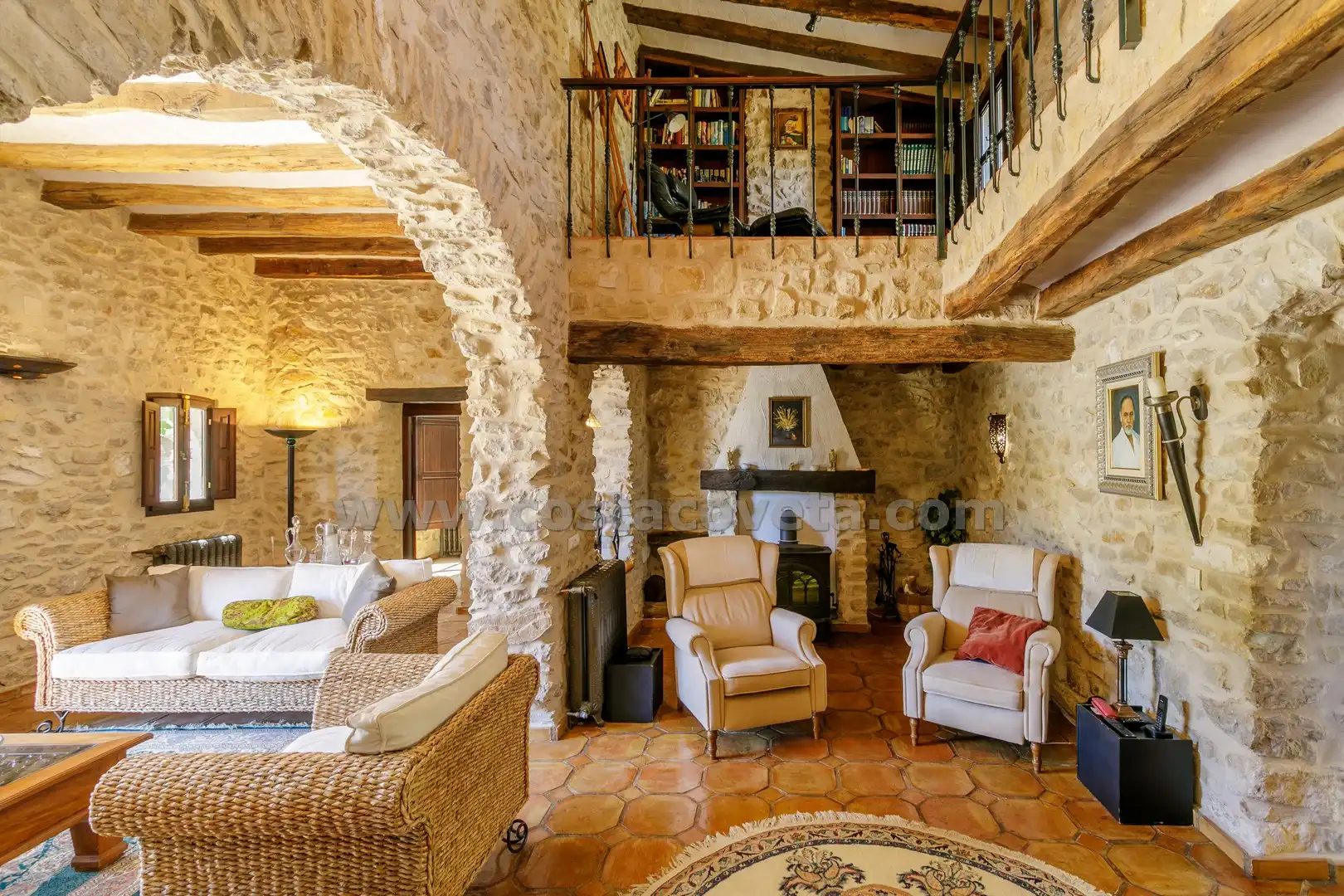 Sala de estar de Casa o chalet en venta en Relleu con Aire acondicionado, Calefacción y Jardín privado