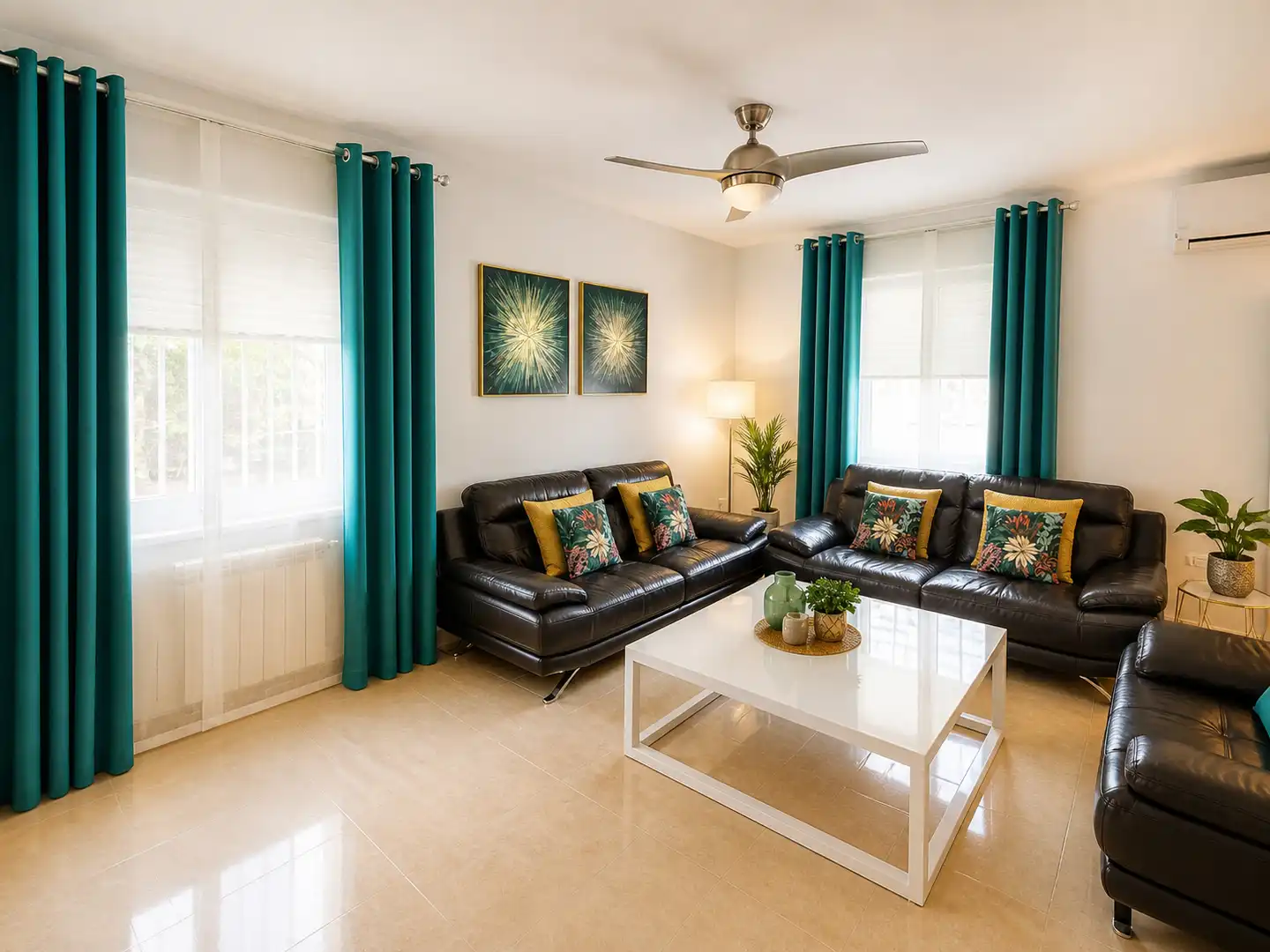 Sala de estar de Casa o chalet en venta en Serranillos del Valle con Aire acondicionado, Calefacción y Jardín privado