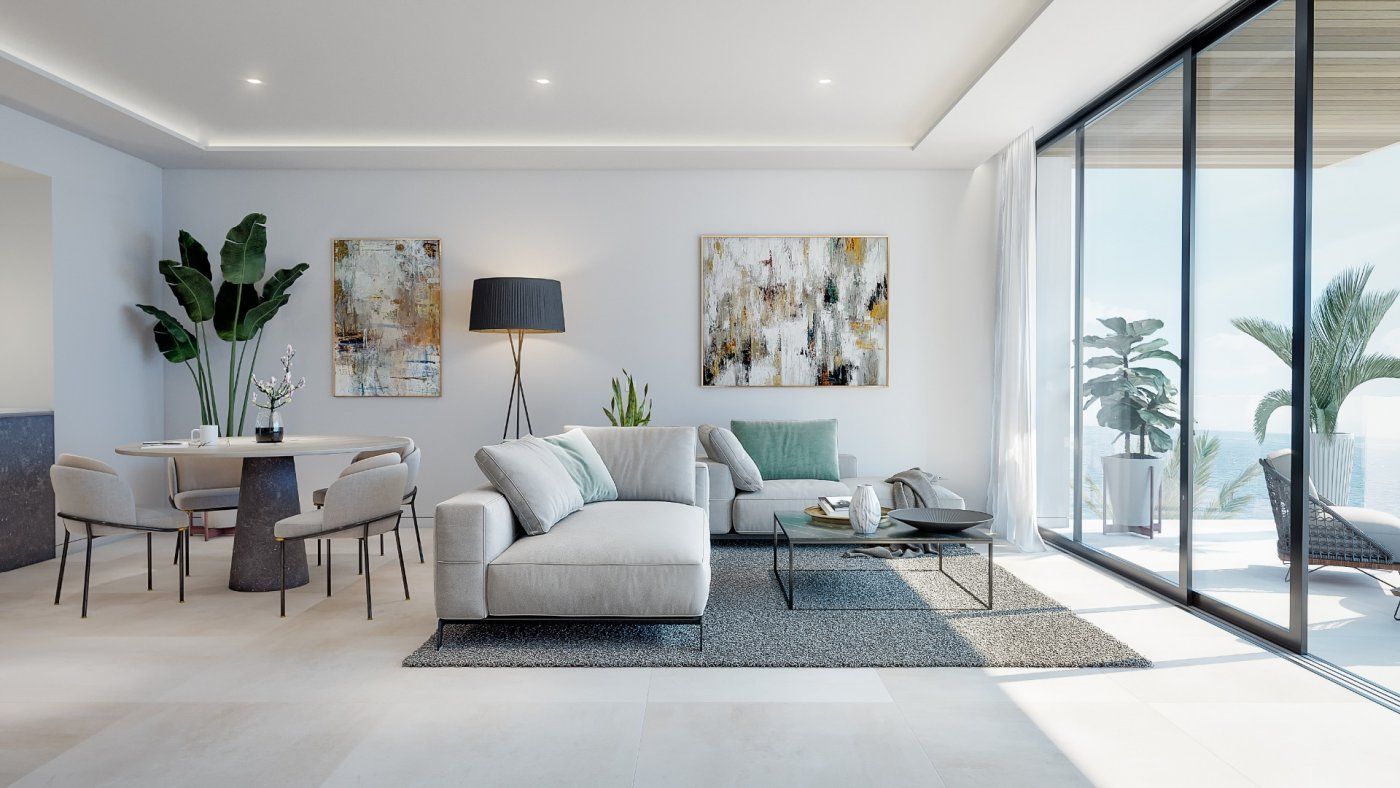 Sala d'estar de Àtic en venda en Fuengirola amb Aire condicionat, Calefacció i Jardí privat