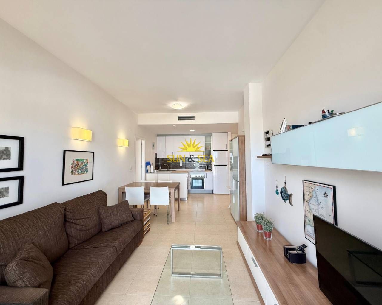 Living room of Attic to rent in San Javier  with Air Conditioner, Heating and Terrace