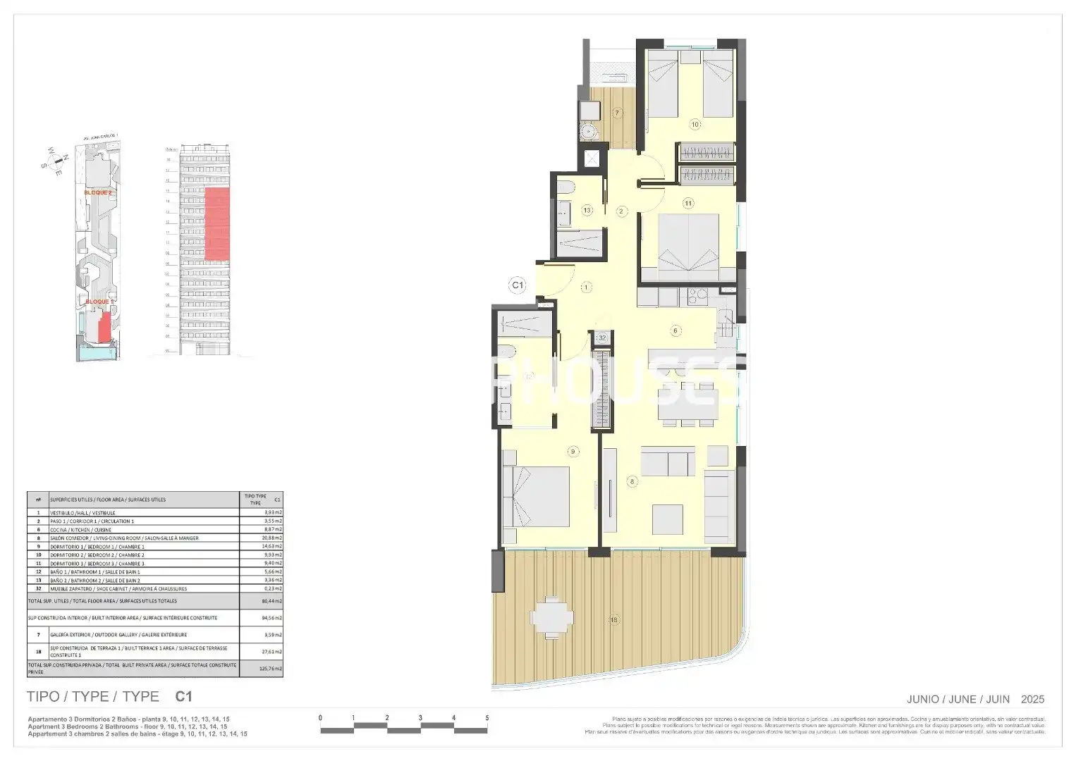 Appartement compact avec terrasse à vendre à Zona Levante - Playa Fossa, imagen 8