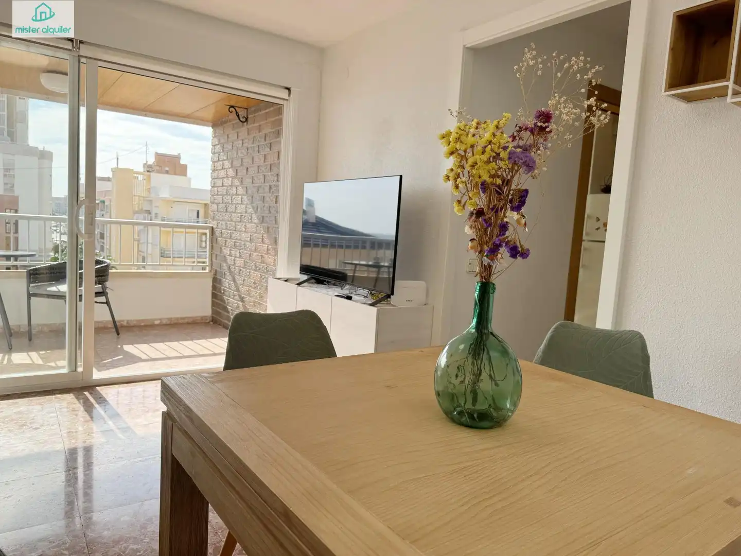 Dining room of Apartments for rent in El Campello  with Air Conditioner, Terrace and Furnished