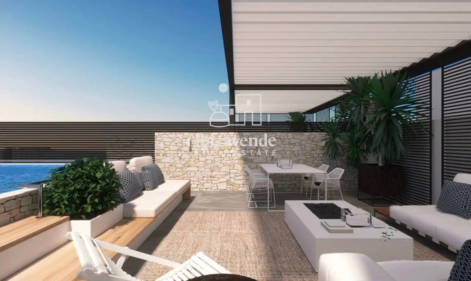Terrace of Flat for sale in Sant Antoni de Portmany  with Heating, Terrace and Swimming Pool