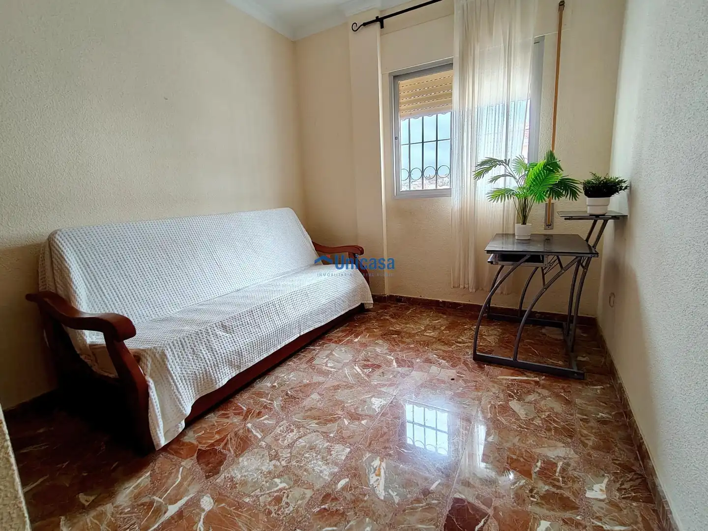 Bedroom of Flat for sale in Málaga  with Air Conditioner, Terrace and Furnished