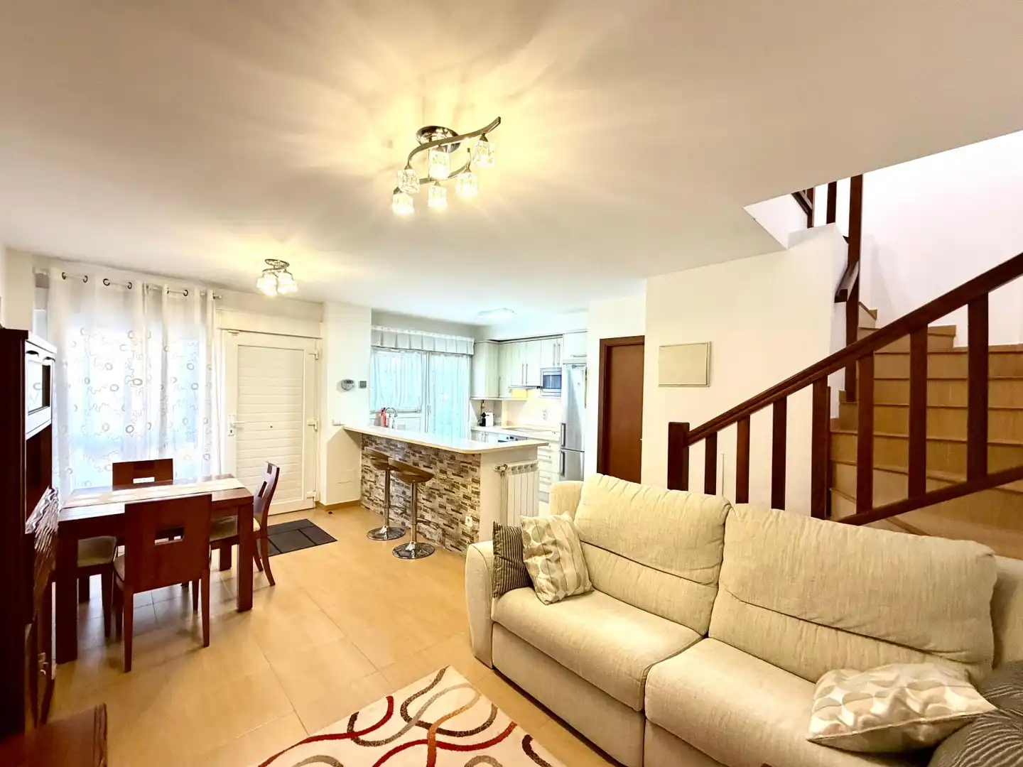 Wohnzimmer von Wohnung zum Verkauf in Miengo mit Heizung, Terrasse und Abstellraum