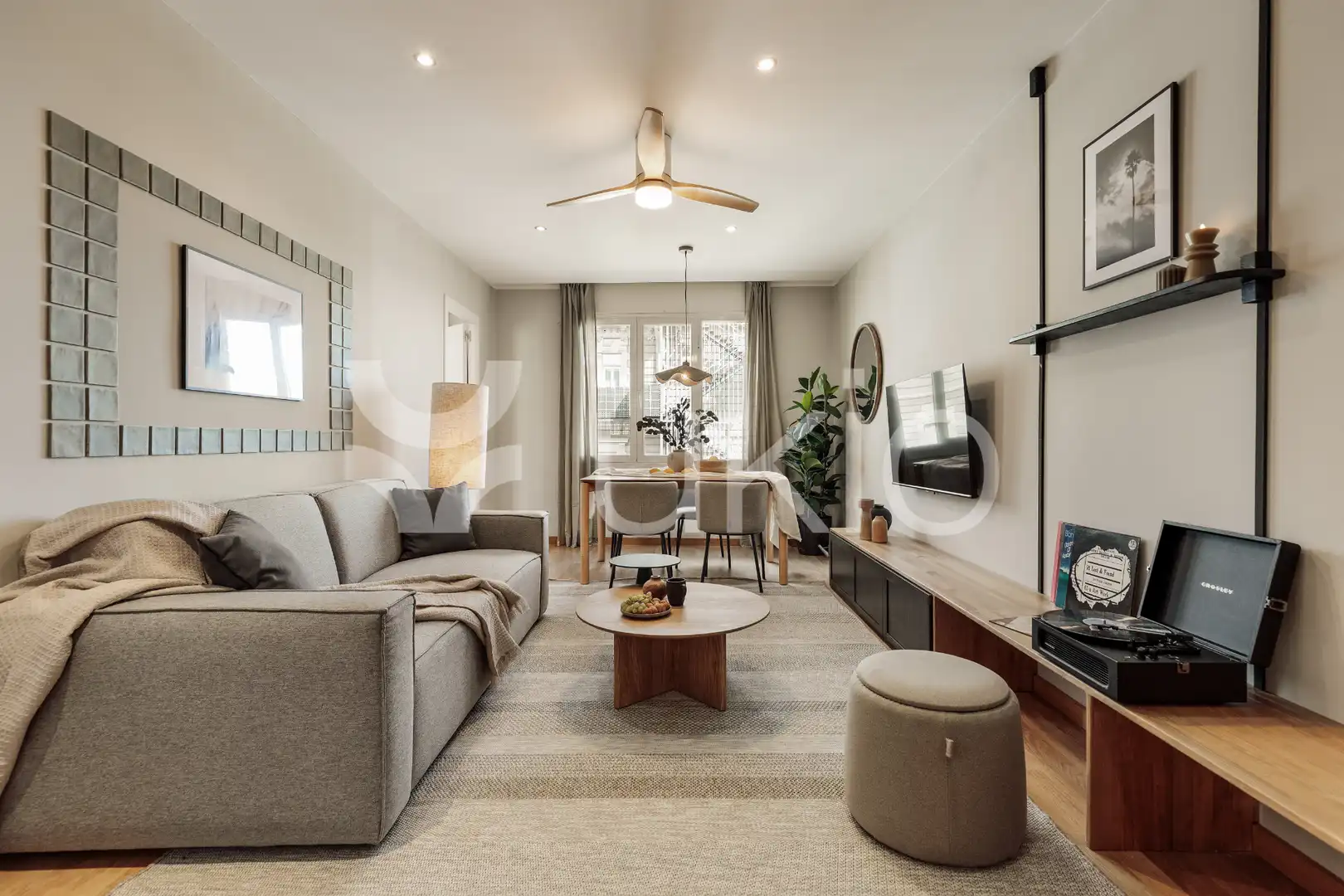 Living room of Apartments for rent in Barcelona  with Heating, Furnished and Oven