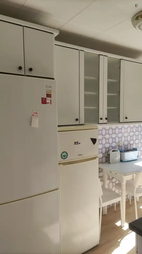Cuina de Casa o xalet per a compartir en Salamanca amb Calefacció, Moblat i Forn