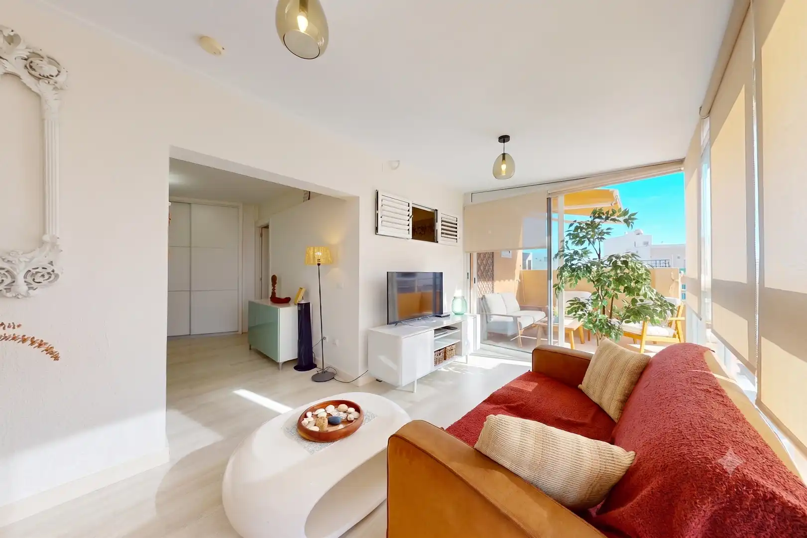Sala de estar de Ático de alquiler en Las Palmas de Gran Canaria con Calefacción, Terraza y Amueblado
