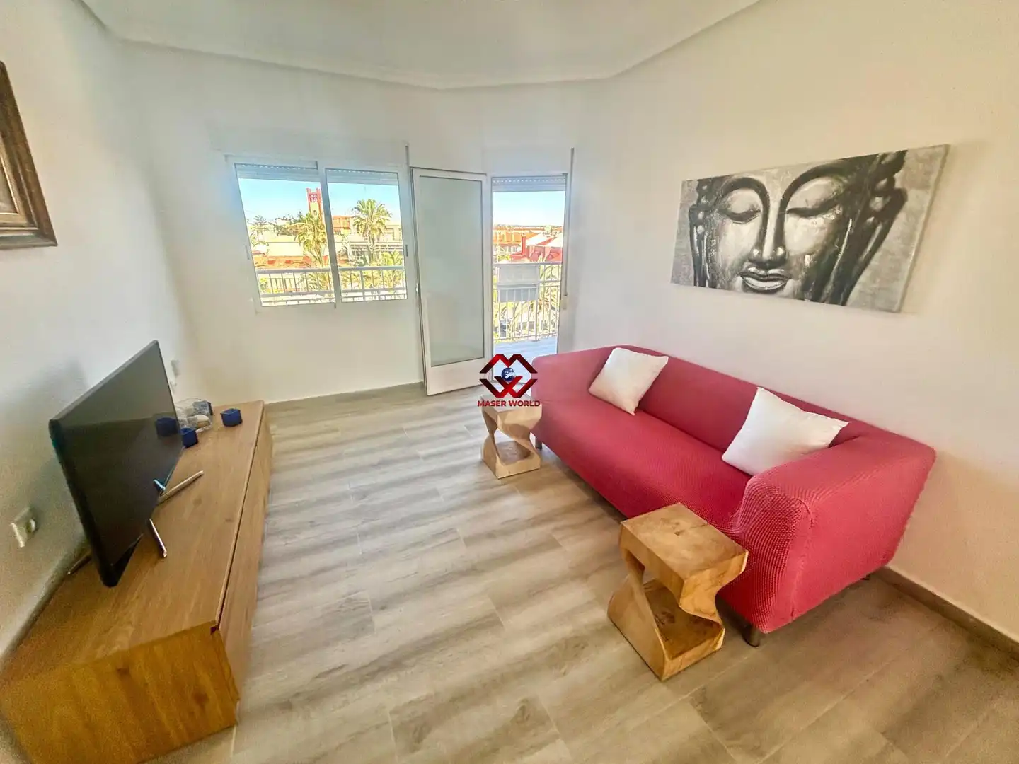 Sala d'estar de Apartament en venda en Pilar de la Horadada amb Aire condicionat, Calefacció i Terrassa