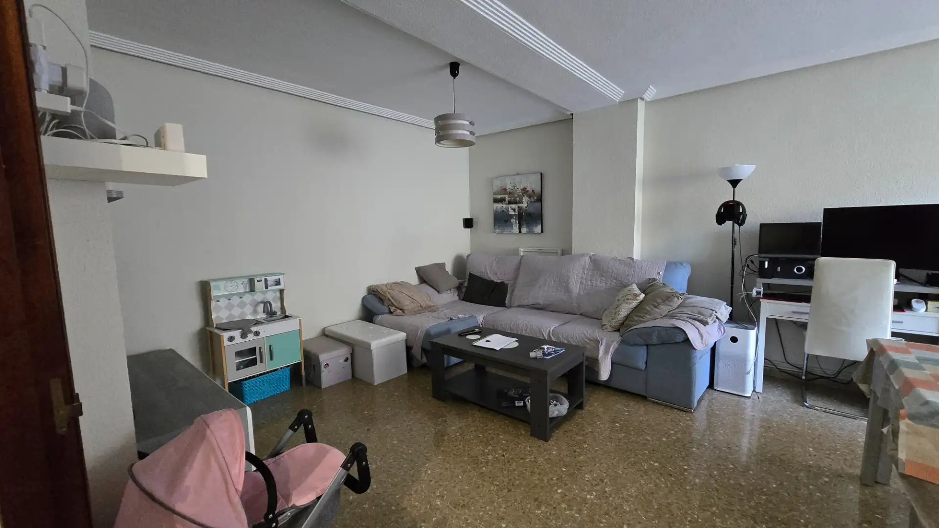 Sala de estar de Piso en venta en Valencia con Aire acondicionado, Calefacción y Horno