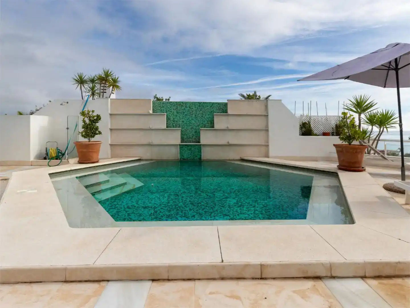 Swimming pool of Flat for rent in Marbella  with Air Conditioner, Swimming Pool and Balcony