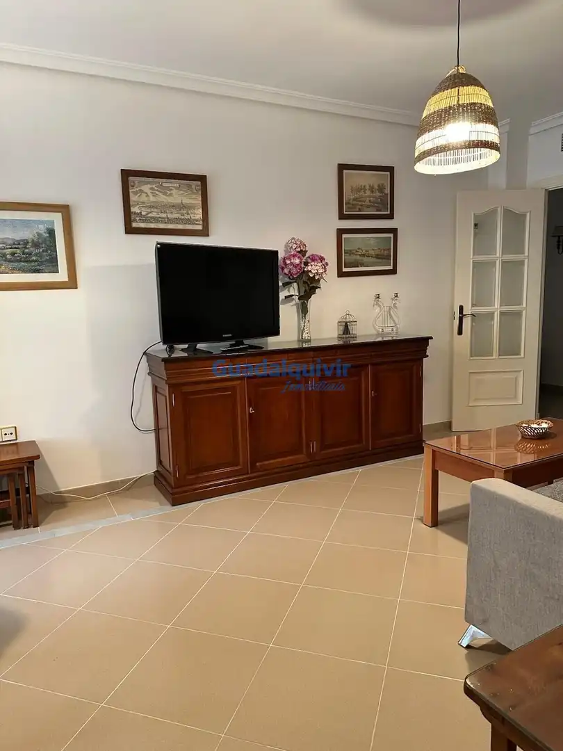 Wohnzimmer von Wohnung zur Miete in Sevilla mit Klimaanlage, Heizung und Terrasse