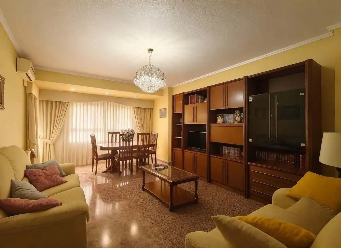 Living room of Flat for sale in  Valencia Capital  with Air Conditioner