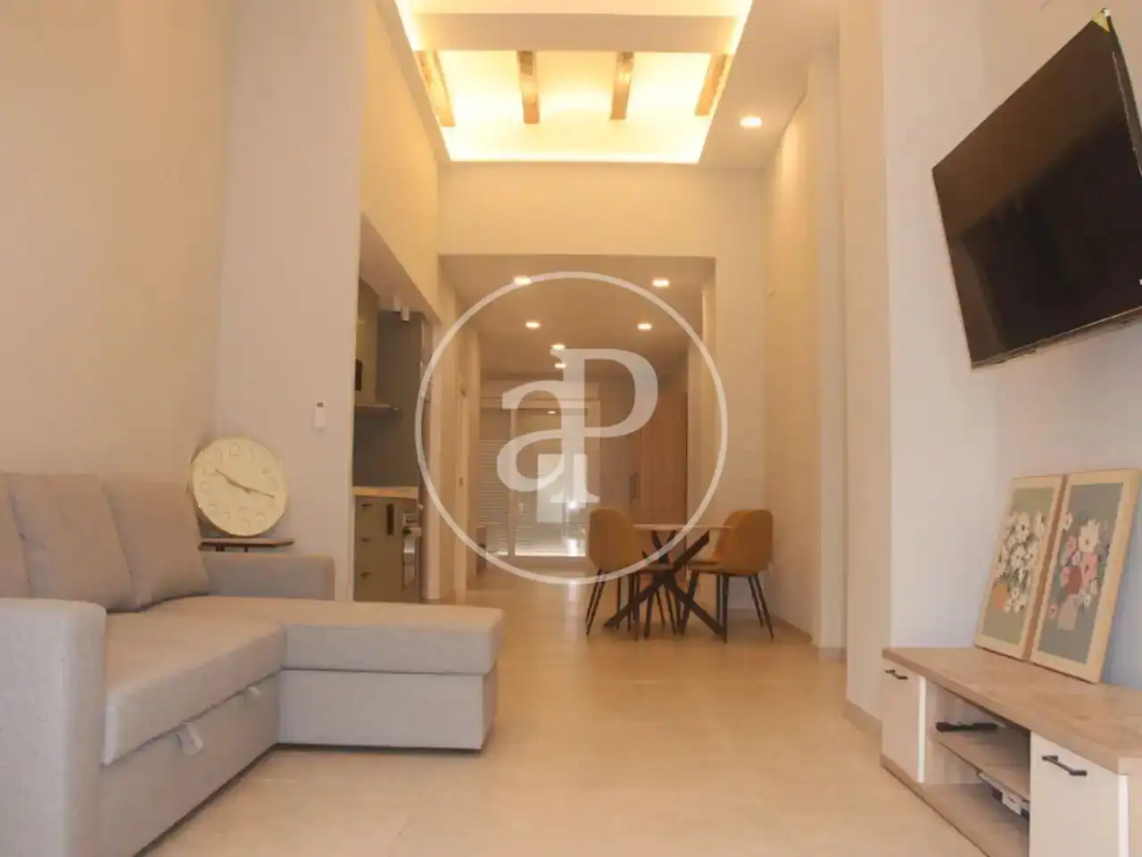 Sala de estar de Piso de alquiler en Valencia con Aire acondicionado, Calefacción y Terraza