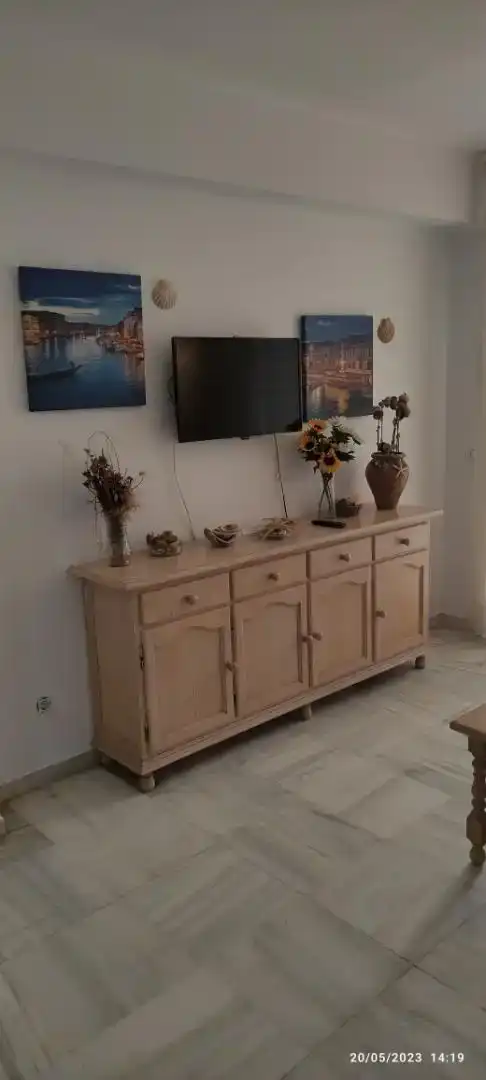 Esszimmer von Maisonette zur Miete in Islantilla mit Schwimmbad und Balkon
