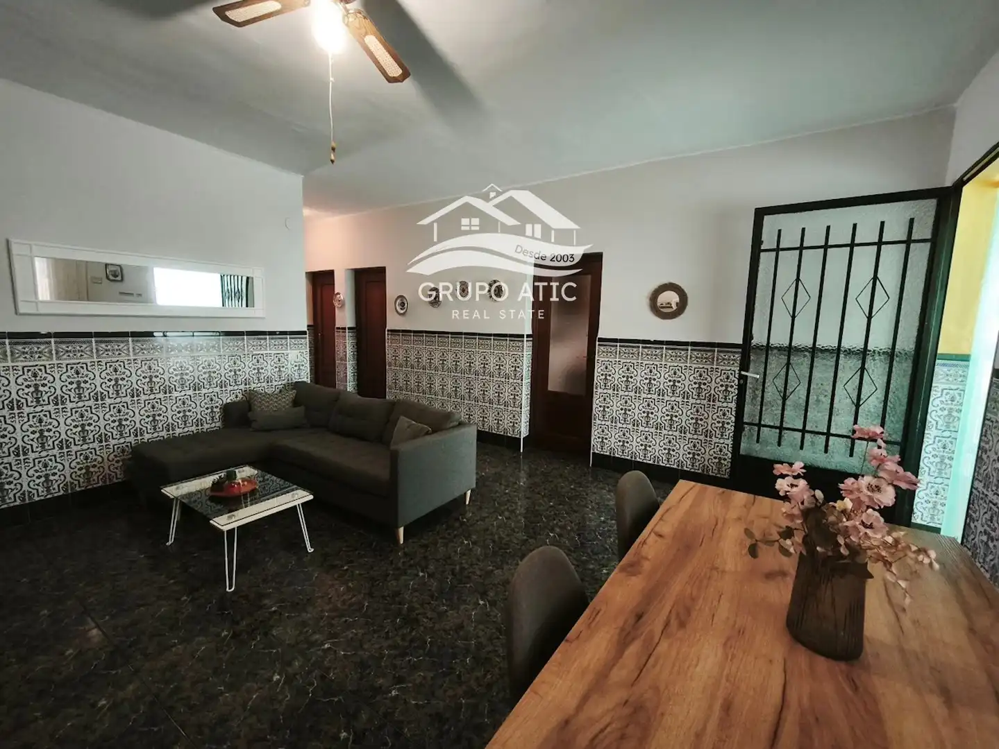 Sala de estar de Casa o chalet en venta en Burriana / Borriana con Aire acondicionado, Calefacción y Jardín privado