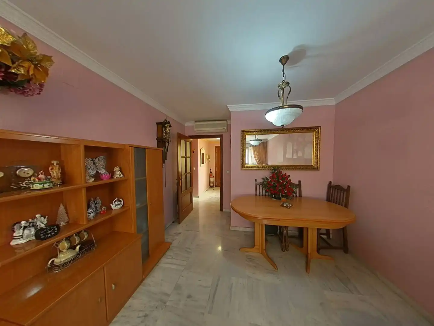Dining room of Flat for sale in Málaga Capital  with Air Conditioner, Furnished and Balcony