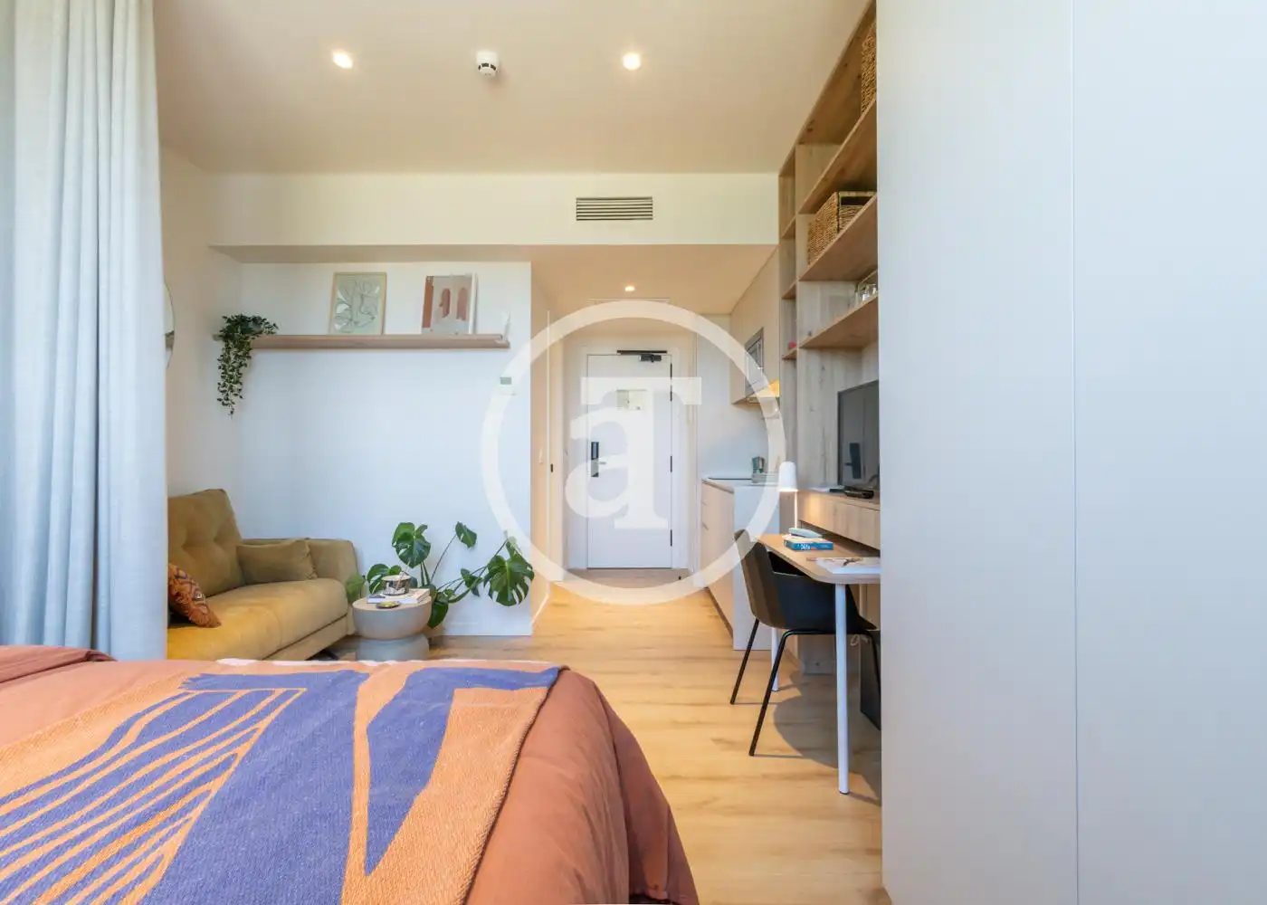 Schlafzimmer von Wohnung zur Miete in Alcobendas mit Klimaanlage, Heizung und Möbliert