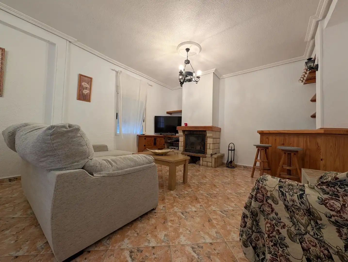 Sala de estar de Casa o chalet en venta en Aspe con Aire acondicionado y Piscina