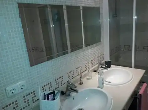 Bathroom of Flat for rent in Algeciras  with Air Conditioner and Furnished
