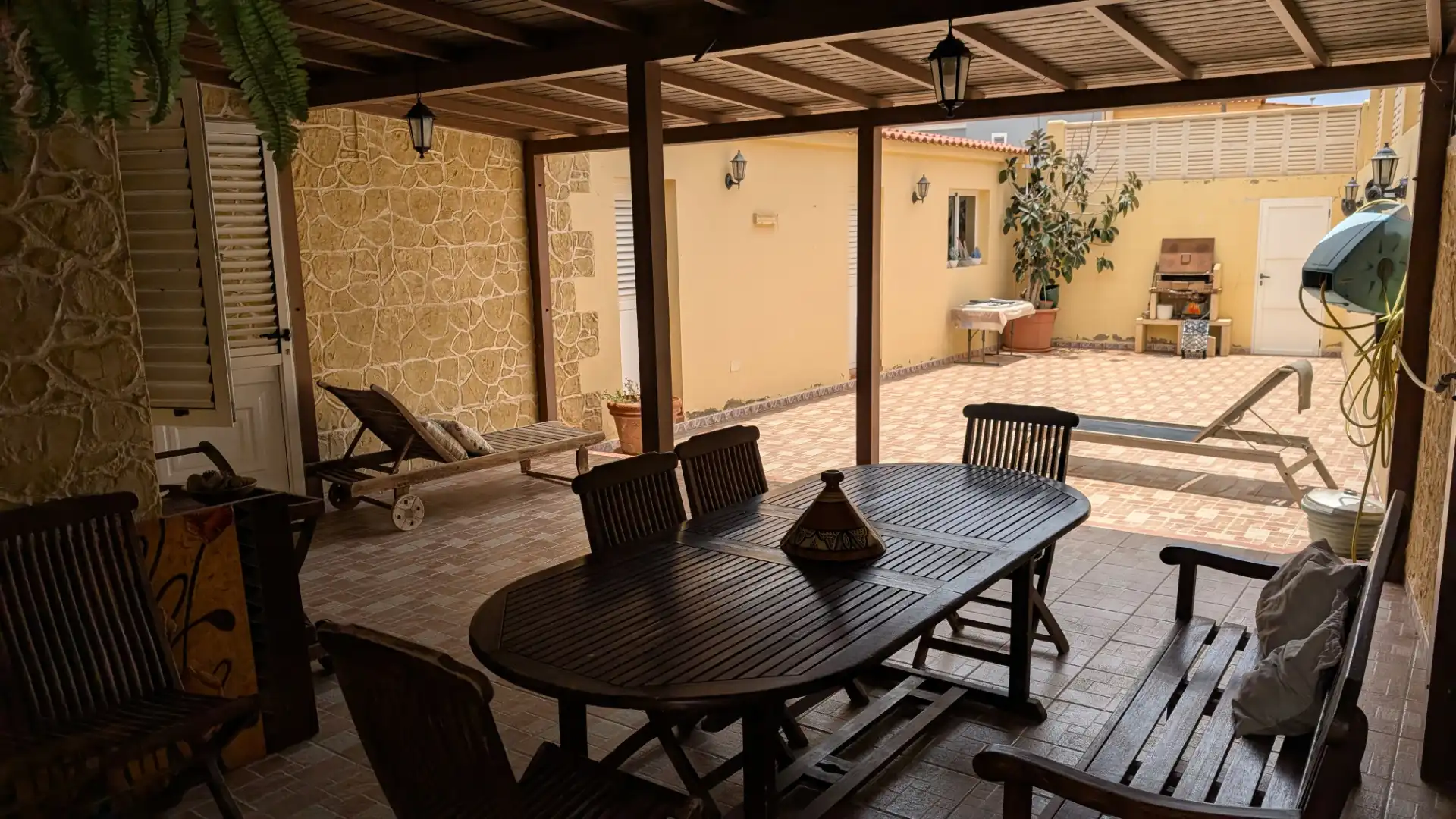 Terrassa de Casa adosada en venda en Tuineje amb Aire condicionat, Jardí privat i Terrassa