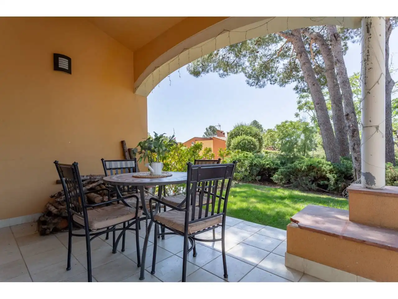Terraza de Casa o chalet en venta en Mont-roig del Camp con Aire acondicionado, Calefacción y Jardín privado