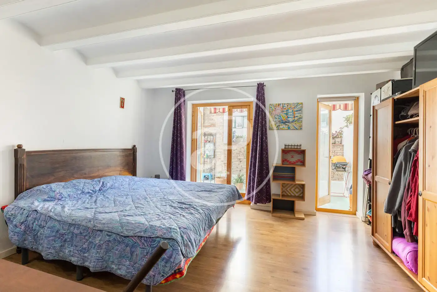 Schlafzimmer von Loft zum Verkauf in Barcelona mit Klimaanlage, Heizung und Terrasse