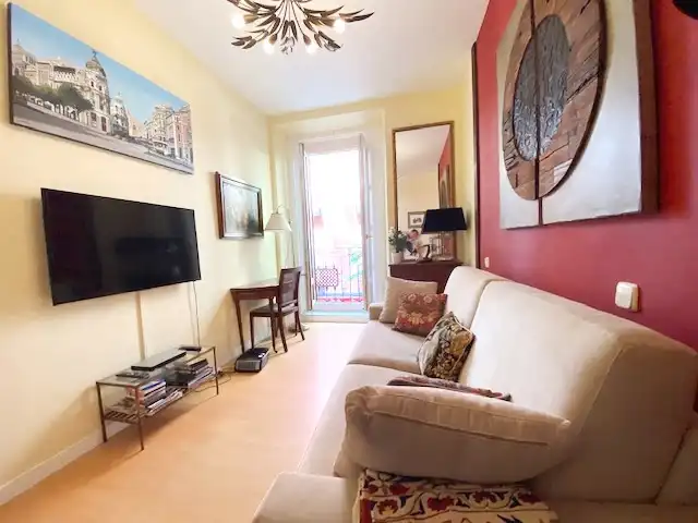 Wohnzimmer von Wohnung zum Verkauf in Madrid mit Klimaanlage, Heizung und Möbliert