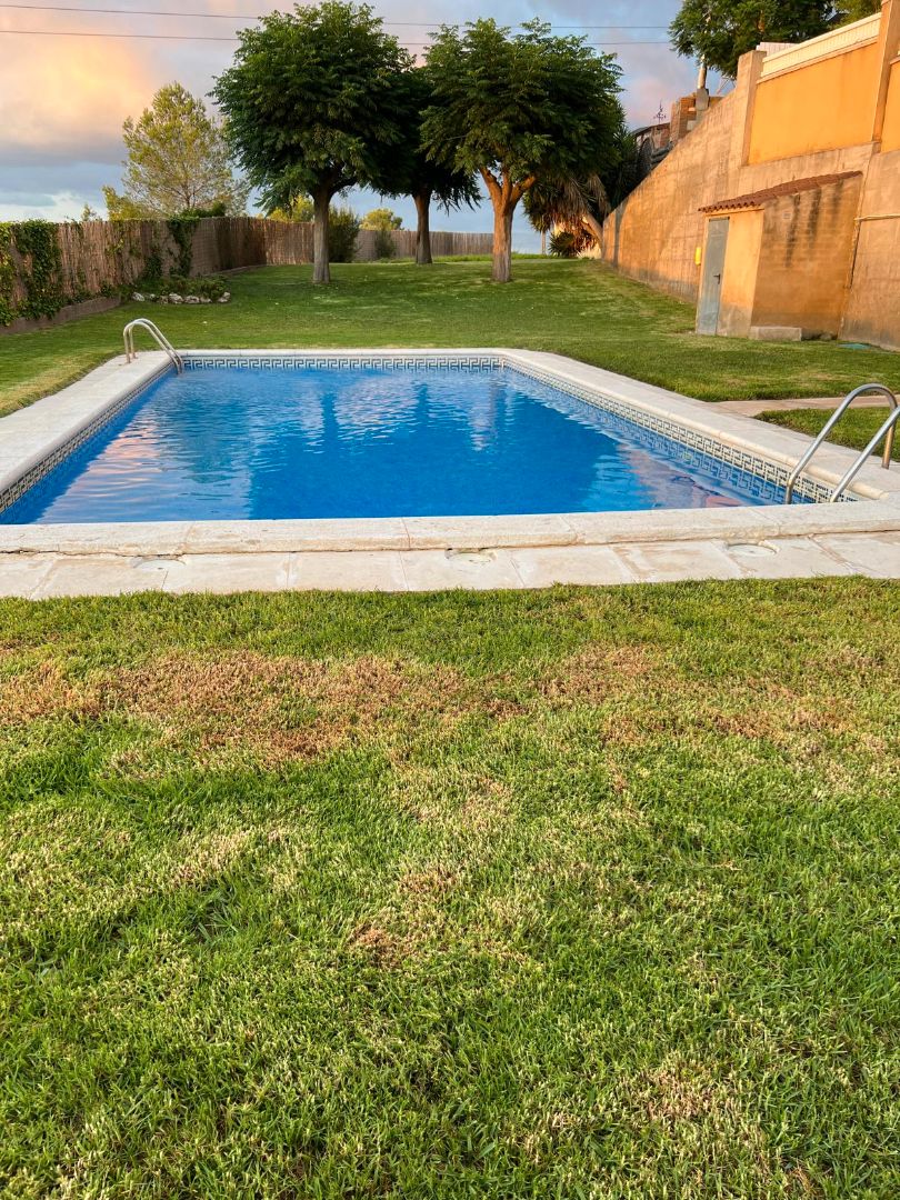 Swimming pool of Single-family semi-detached for sale in La Riera de Gaià  with Heating, Private garden and Terrace