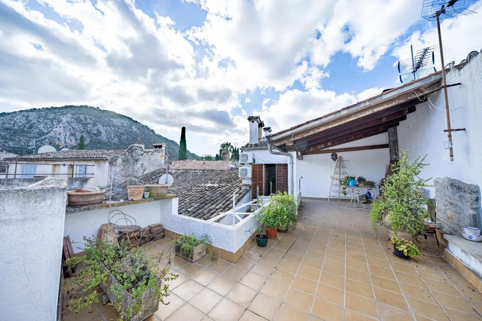 Exterior view of Detached homes for sale in Pollença  with Air Conditioner, Heating and Terrace